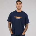Tommy Hilfiger Mens 90S TJ Block T-Shirt Dark Night Navy