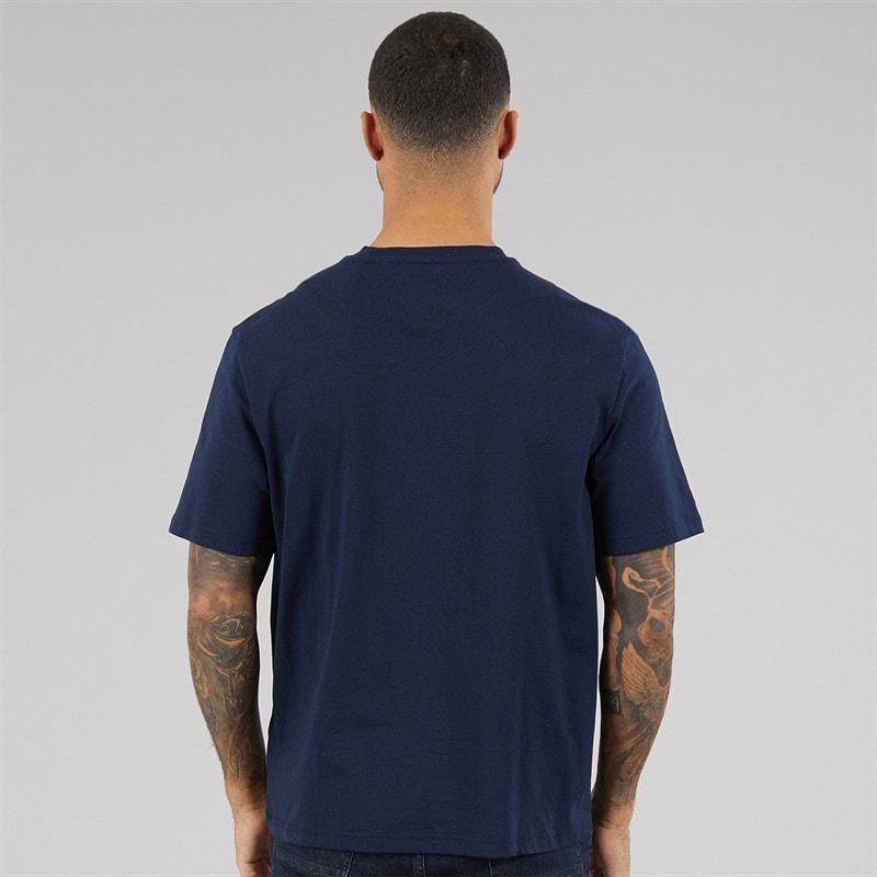 Tommy Hilfiger Mens 90S TJ Block T-Shirt Dark Night Navy - Image 2