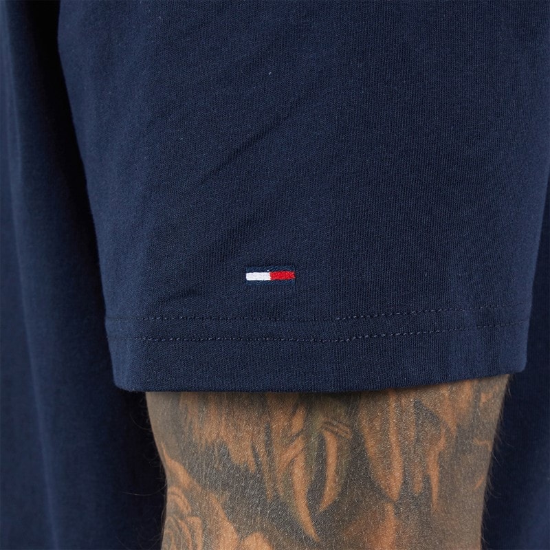 Tommy Hilfiger Mens 90S TJ Block T-Shirt Dark Night Navy - Image 3