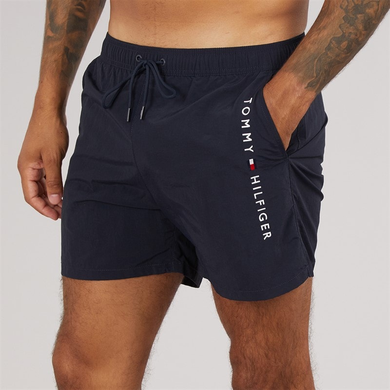 Tommy Hilfiger Mens Drawstring Swim Shorts Desert Sky