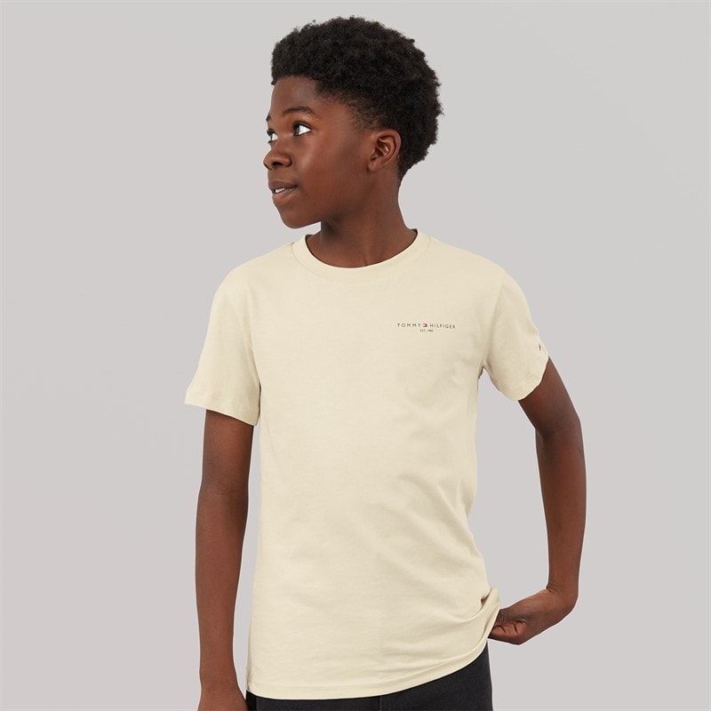 Tommy Hilfiger Kids Mini Corp T-Shirt Classic Beige