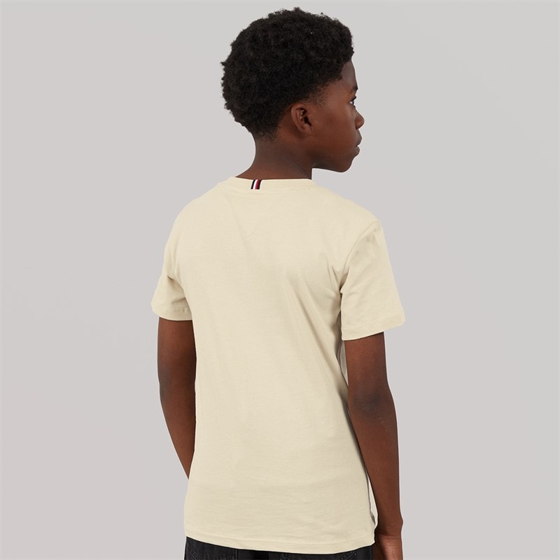 Tommy Hilfiger Kids Mini Corp T-Shirt Classic Beige - Image 2