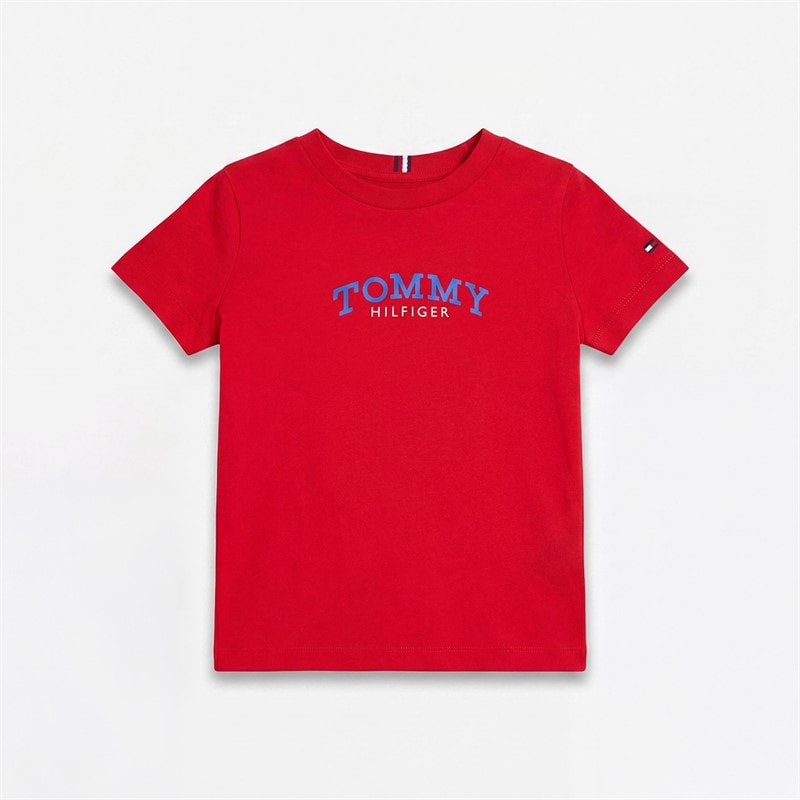 Tommy Hilfiger Boys Monogram Graphic T-Shirt Rapid Red