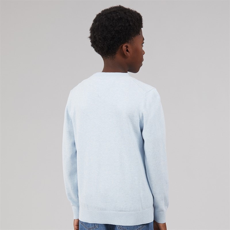 Tommy Hilfiger Boys Crew Neck Sweatshirt Sweet Blue Htr - Image 2