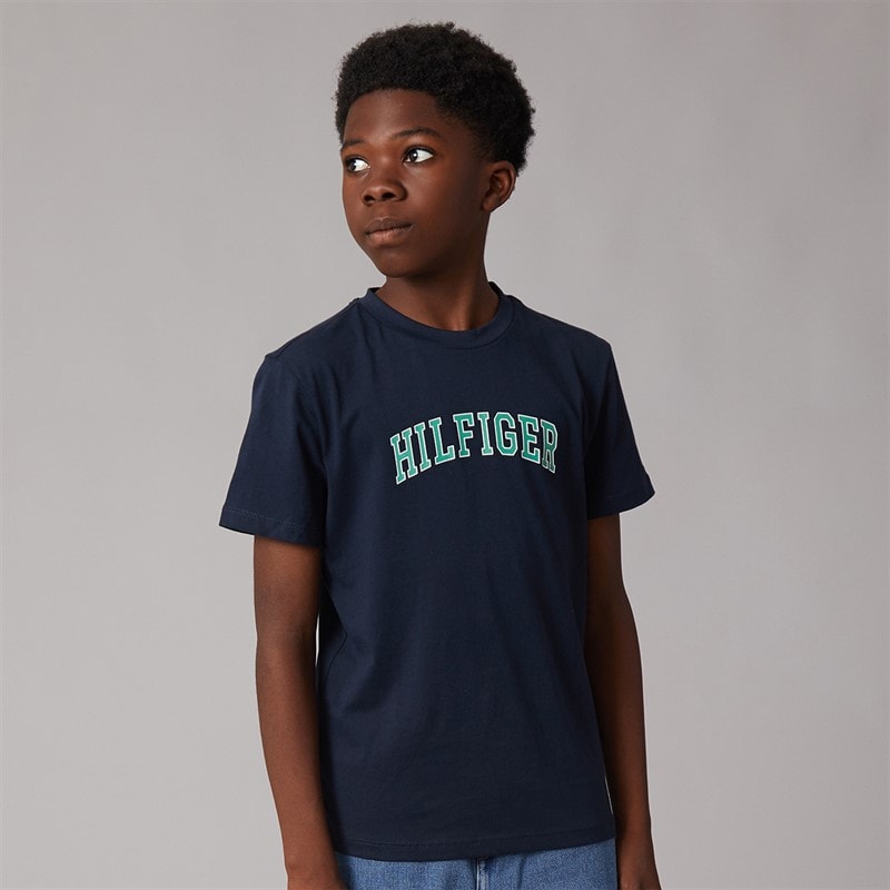 Tommy Hilfiger Boys Varsity T-Shirt Dark Night Navy