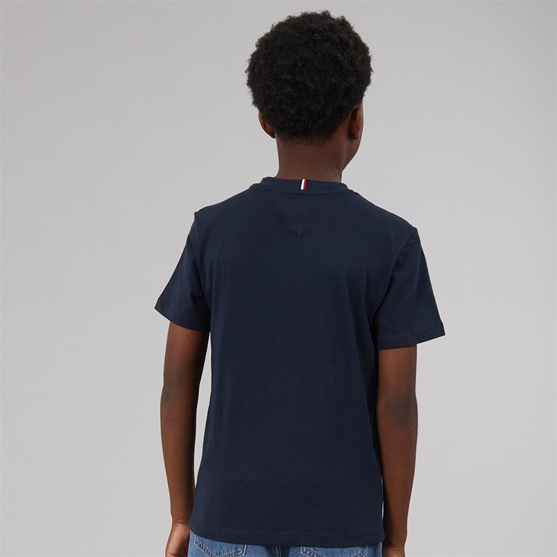 Tommy Hilfiger Boys Varsity T-Shirt Dark Night Navy - Image 2
