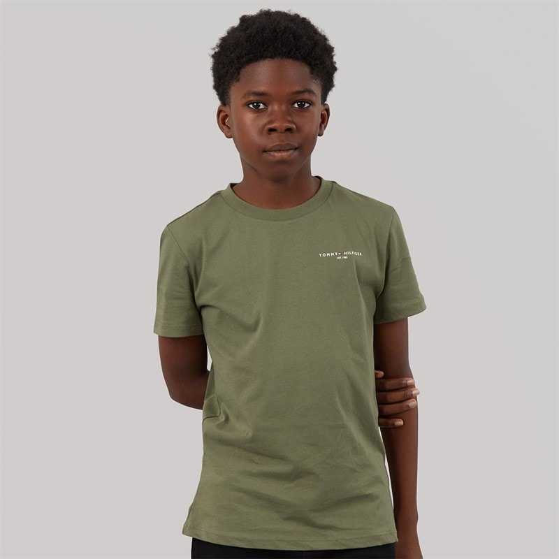 Tommy Hilfiger Boys Mini Corp T-Shirt Battle Green