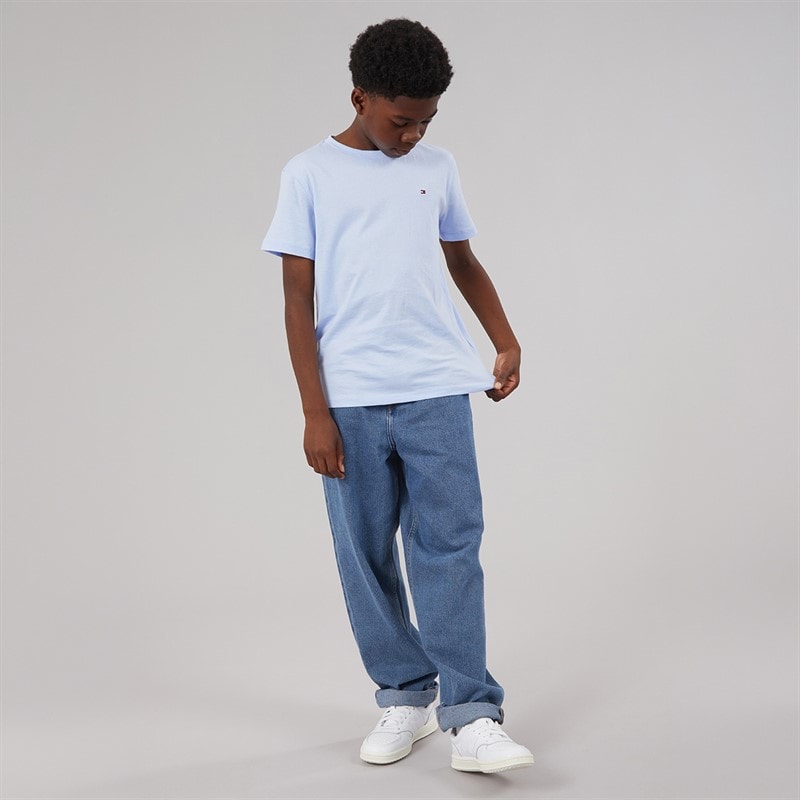 Tommy Hilfiger Boys Essential Cotton T-Shirt Sweet Blue - Image 4
