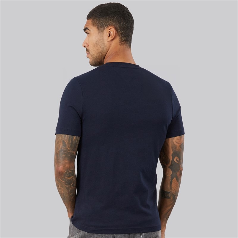 Tommy Hilfiger Mens Brand Love Text Box T-Shirt Desert Sky - Image 2