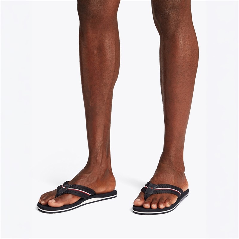 Tommy Hilfiger Mens Corporate Flip Flops Desert Sky