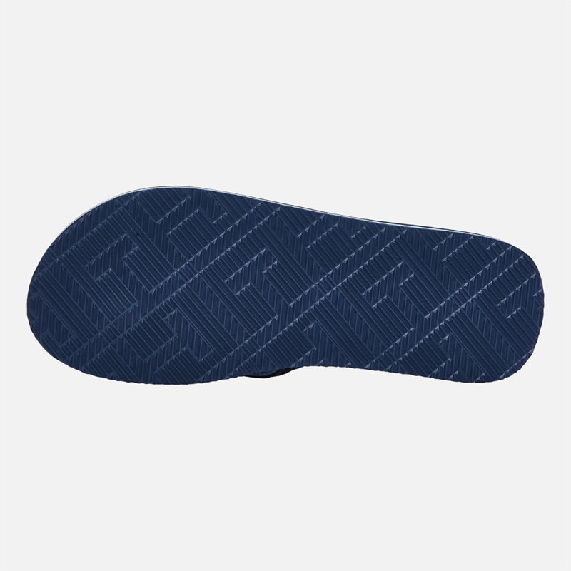 Tommy Hilfiger Mens Comfort Padded Perf Flip Flops Desert Sky - Image 3