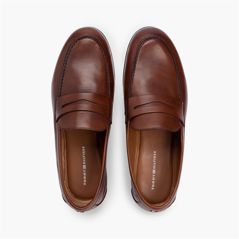 Tommy Hilfiger Mens Flexible Slim Loafers Ginger Clay - Image 4
