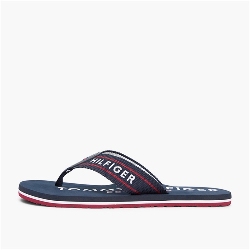 Tommy Hilfiger Mens Sporty Flip Flops Desert Sky - Image 2