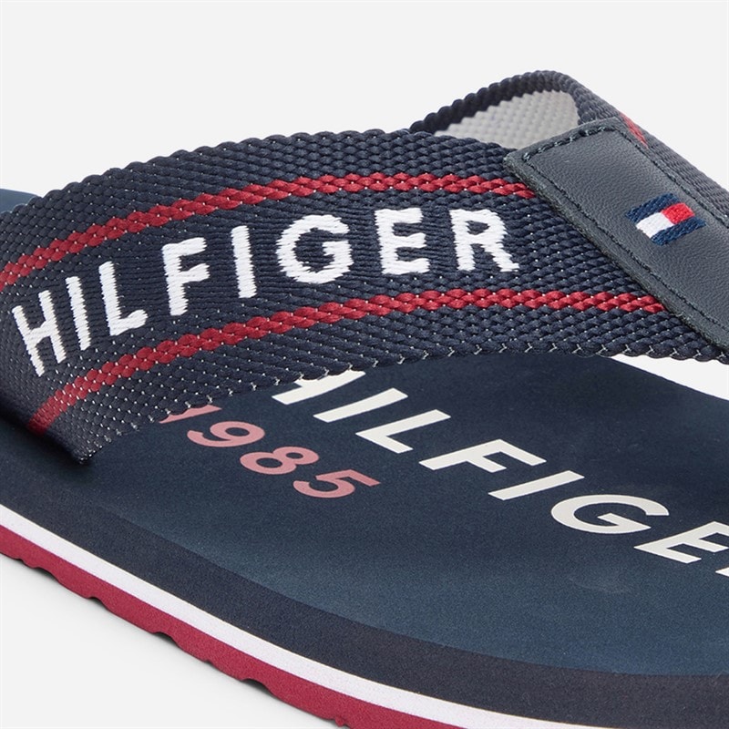Tommy Hilfiger Mens Sporty Flip Flops Desert Sky - Image 5