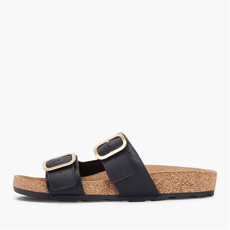 Tommy Hilfiger Womens Classic Dual Strap Sandals Black - Image 2