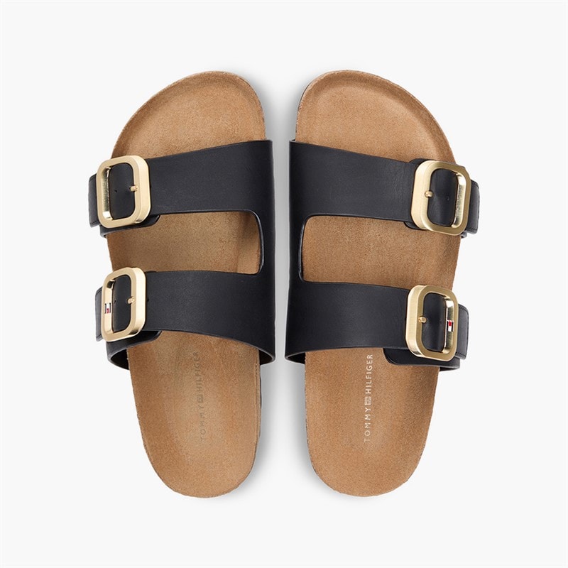 Tommy Hilfiger Womens Classic Dual Strap Sandals Black - Image 4
