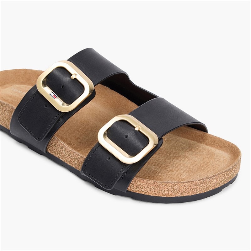 Tommy Hilfiger Womens Classic Dual Strap Sandals Black - Image 5