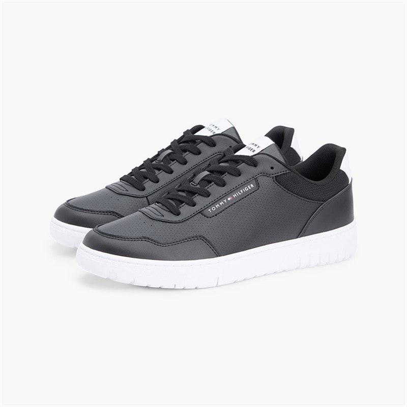 Tommy Hilfiger Mens Basket Core Lite Trainers Black - Image 2