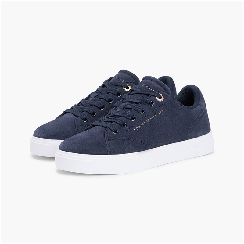 Tommy Hilfiger Womens Feminine Cupsole Trainers Space Blue - Image 2