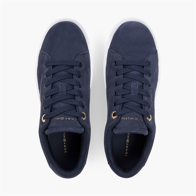 Tommy Hilfiger Womens Feminine Cupsole Trainers Space Blue - Image 4