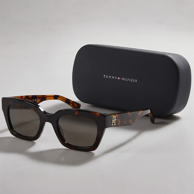 Tommy Hilfiger Womens Rectangular Sunglasses Havana - Image 3