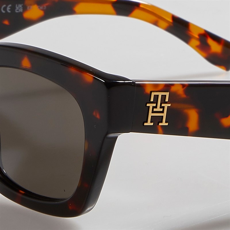Tommy Hilfiger Womens Rectangular Sunglasses Havana - Image 4