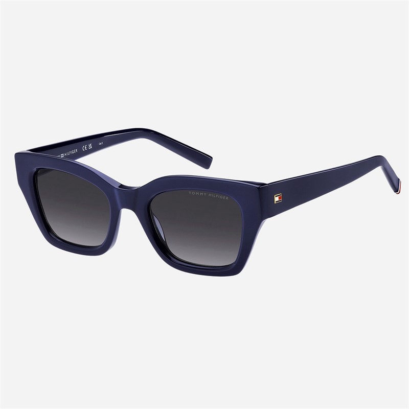 Tommy Hilfiger Womens Square Sunglasses Blue