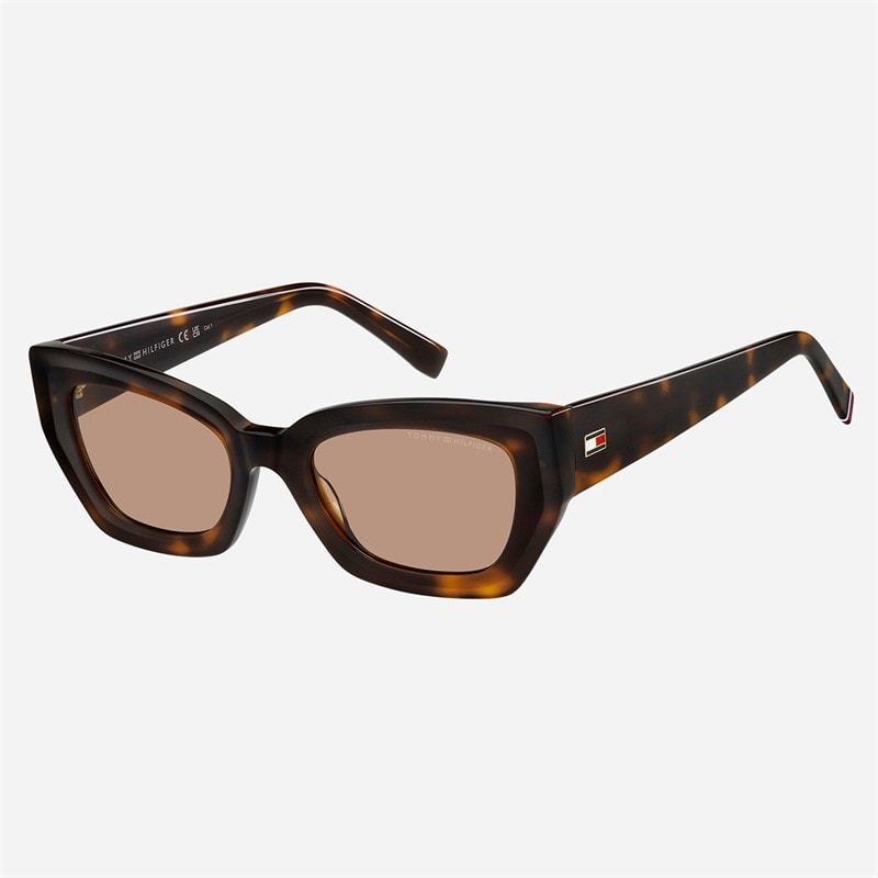 Tommy Hilfiger Womens Square Sunglasses Havana 2