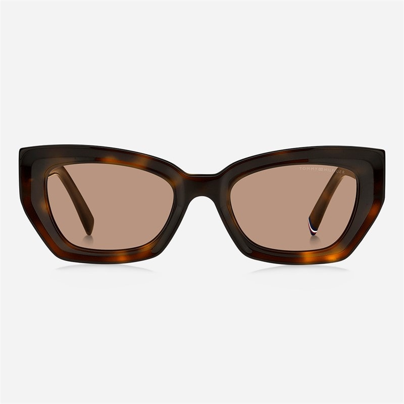 Tommy Hilfiger Womens Square Sunglasses Havana 2 - Image 2