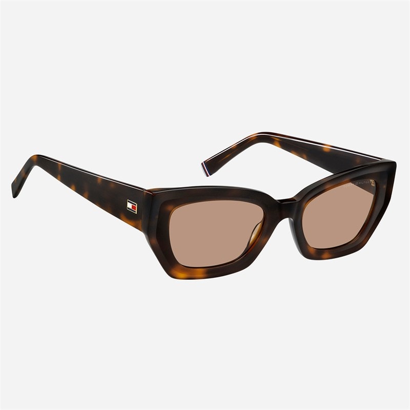 Tommy Hilfiger Womens Square Sunglasses Havana 2 - Image 3