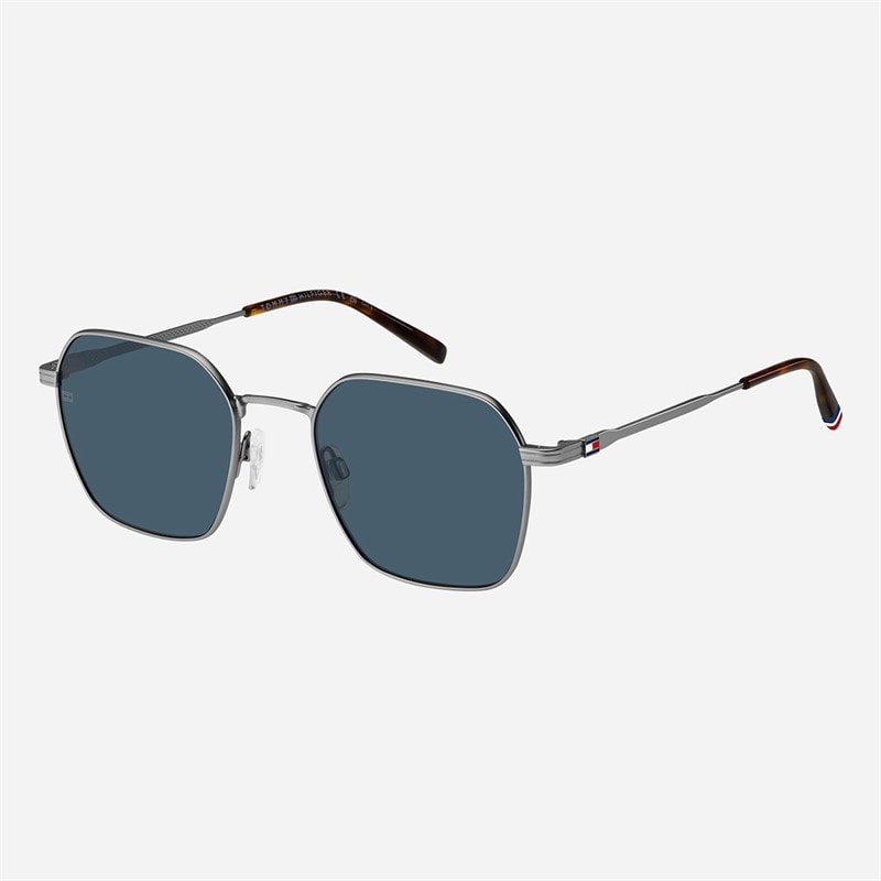 Tommy Hilfiger Mens Geometrical Sunglasses Matte Ruthenium - Image 1