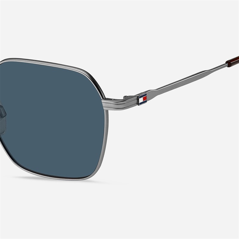 Tommy Hilfiger Mens Geometrical Sunglasses Matte Ruthenium - Image 4