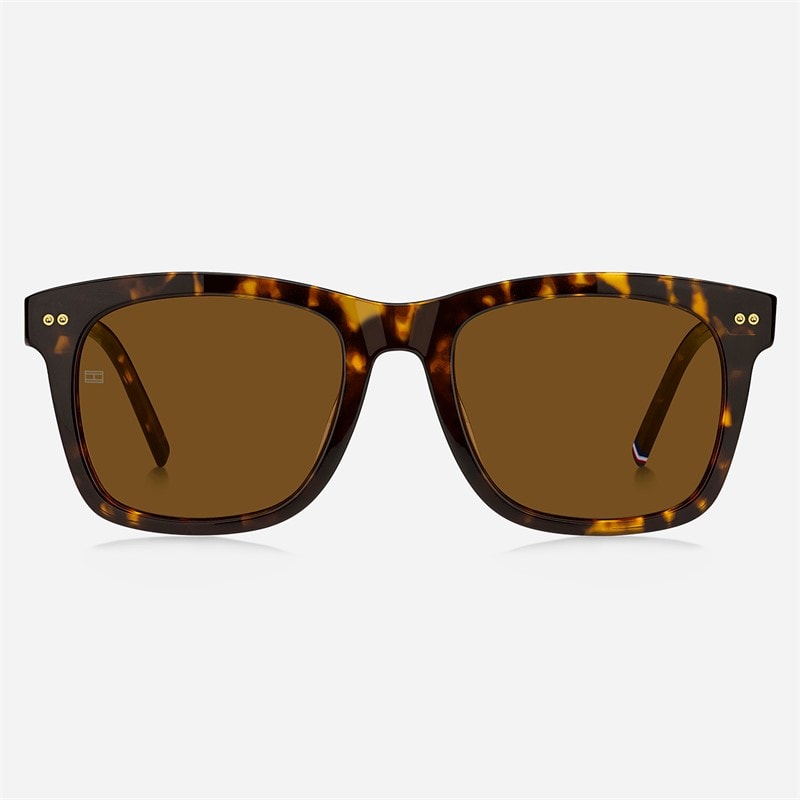 Tommy Hilfiger Mens Rectangular Sunglasses Havana - Image 2