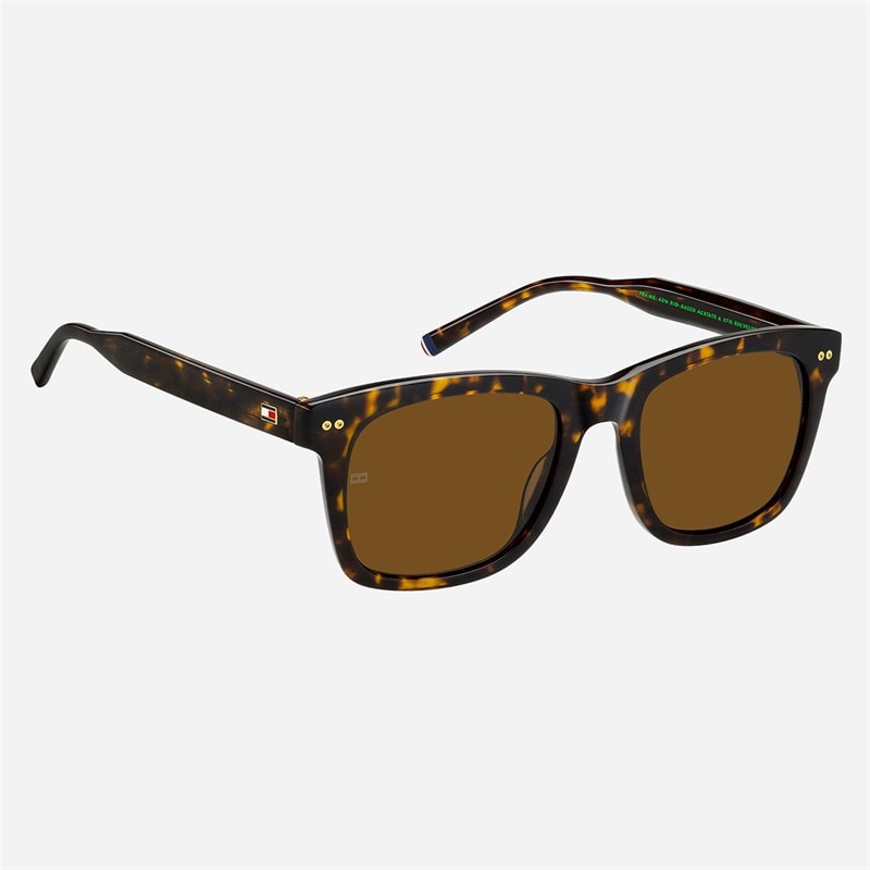 Tommy Hilfiger Mens Rectangular Sunglasses Havana - Image 3