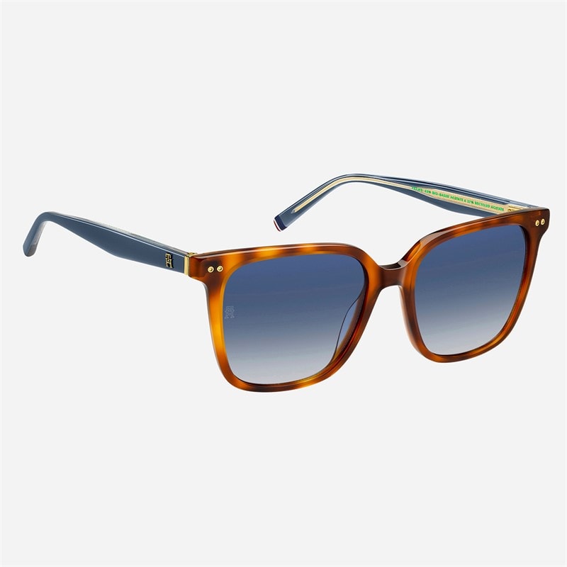 Tommy Hilfiger Womens Square Sunglasses Red Havana - Image 3