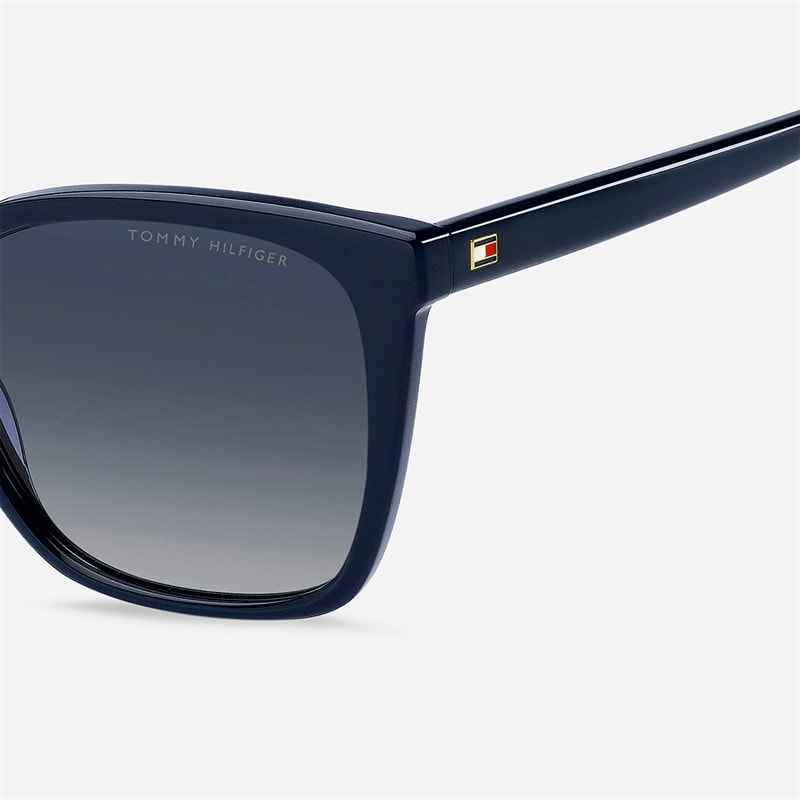 Tommy Hilfiger Womens Rectangular Sunglasses Blue - Image 4