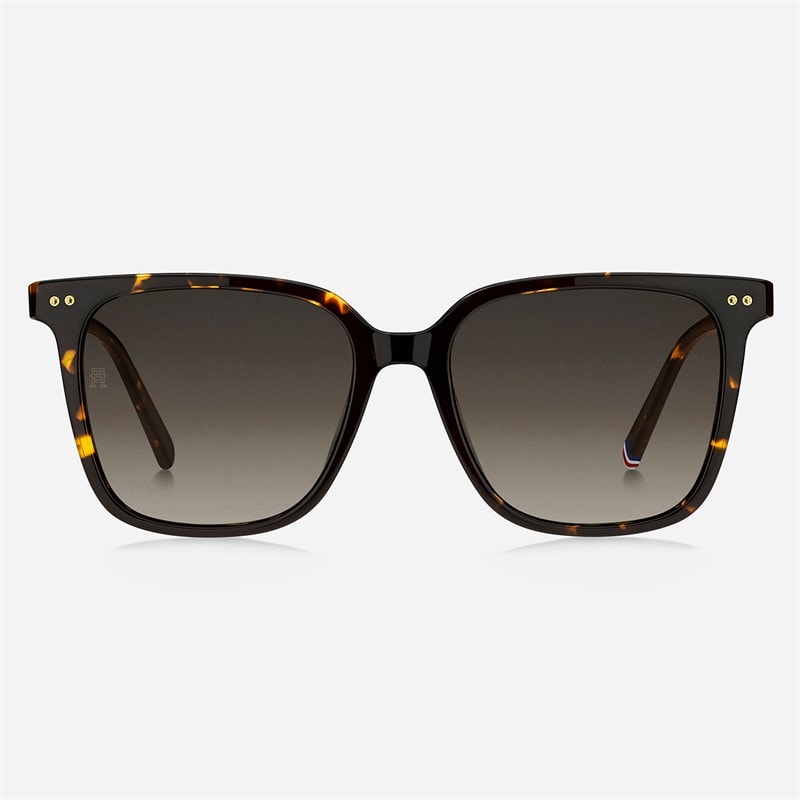 Tommy Hilfiger Womens Square Sunglasses Havana - Image 2
