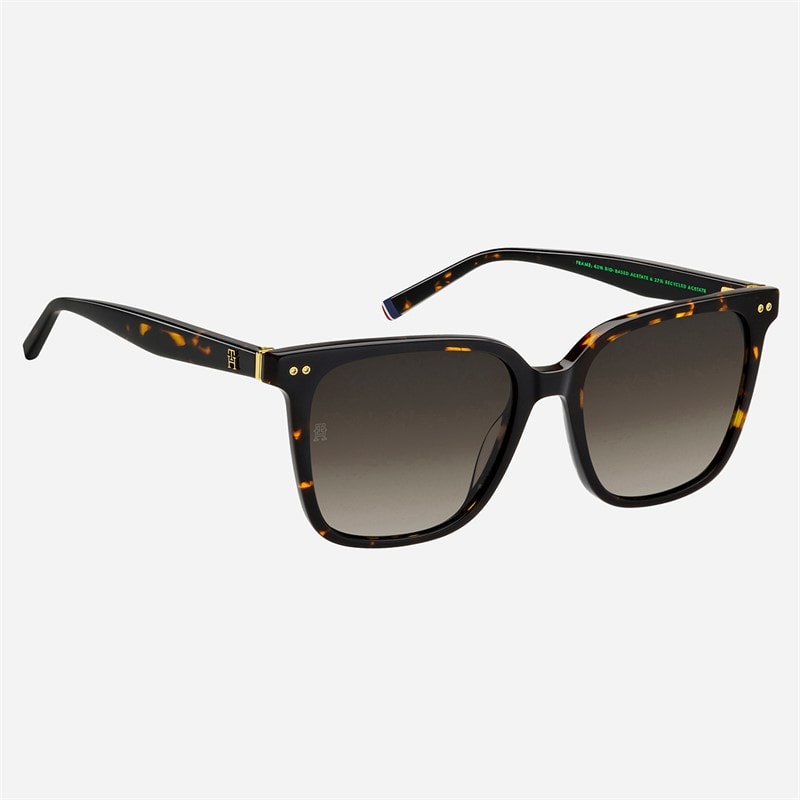 Tommy Hilfiger Womens Square Sunglasses Havana - Image 3
