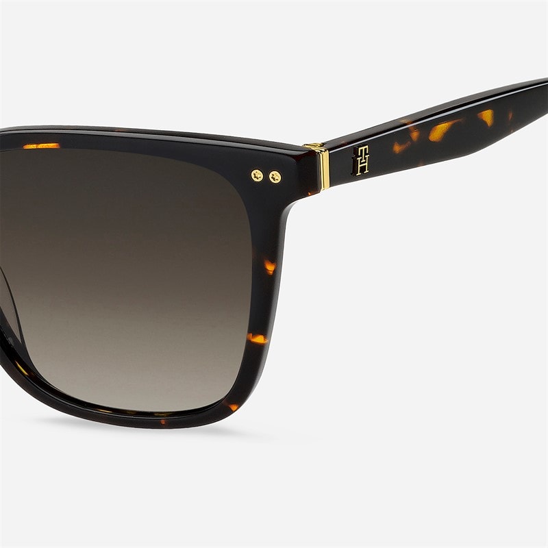 Tommy Hilfiger Womens Square Sunglasses Havana - Image 4