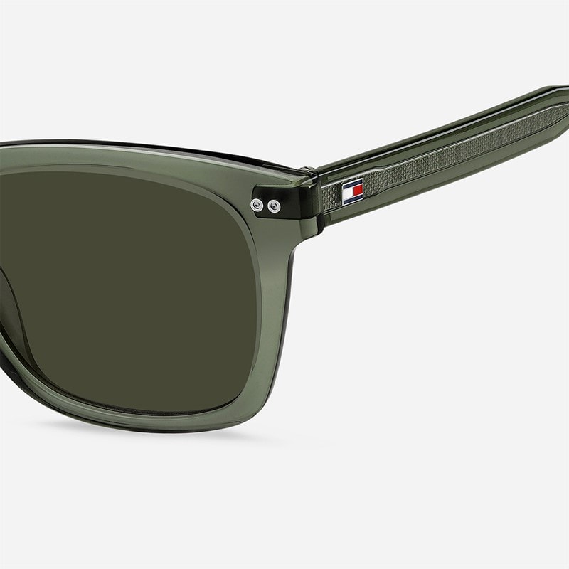 Tommy Hilfiger Mens Rectangular Sunglasses Green - Image 4