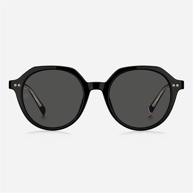 Tommy Hilfiger Womens Round Geometrical Sunglasses Black - Image 2
