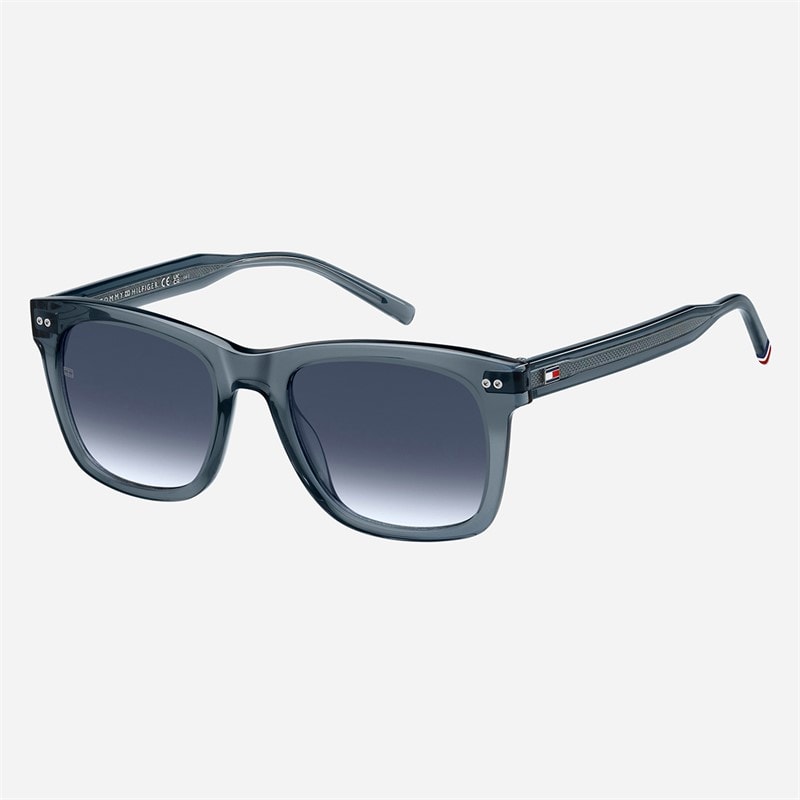 Tommy Hilfiger Mens Rectangular Sunglasses Blue - Image 1