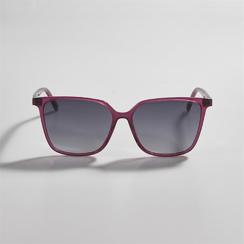 Tommy Hilfiger Womens Square Sunglasses Burgundy 2 - Image 2