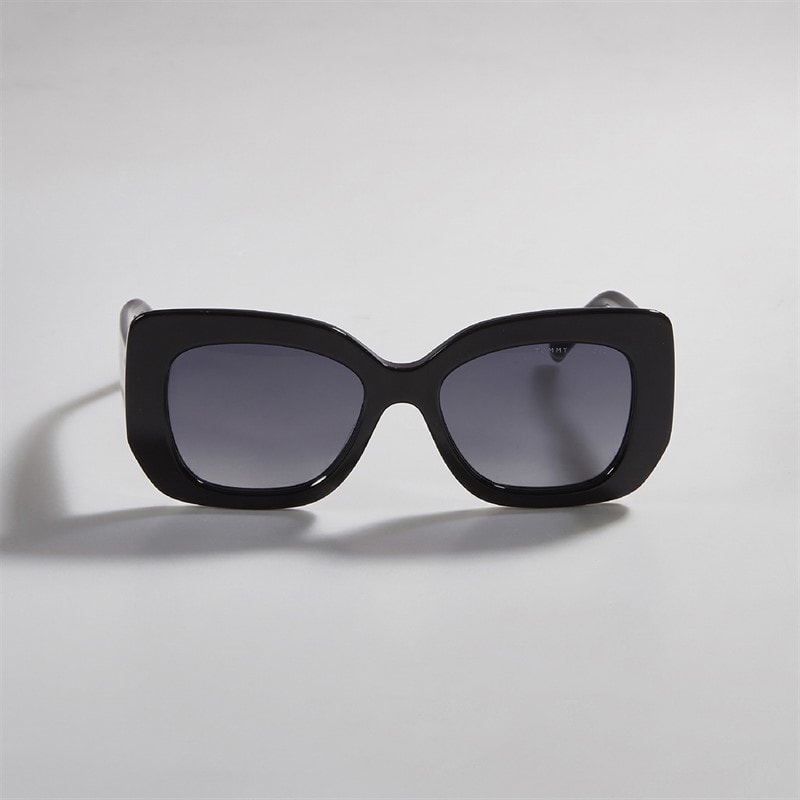 Tommy Hilfiger Womens Rectangular Sunglasses Black - Image 2