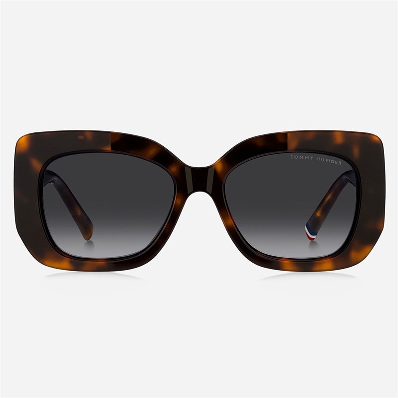 Tommy Hilfiger Womens Rectangular Sunglasses Havana - Image 2