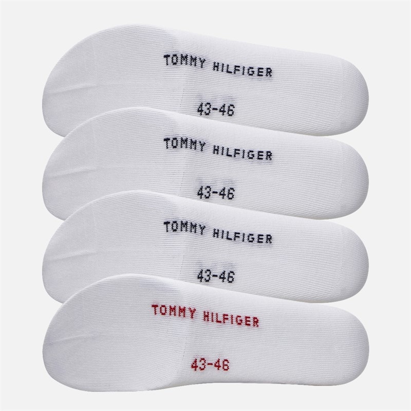 Tommy Hilfiger Mens Four Pack Gift Box Crew Socks White - Image 3