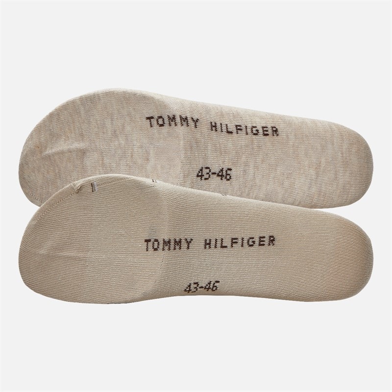 Tommy Hilfiger Mens Micro Pattern Four Pack Crew Socks Black/Sand - Image 2