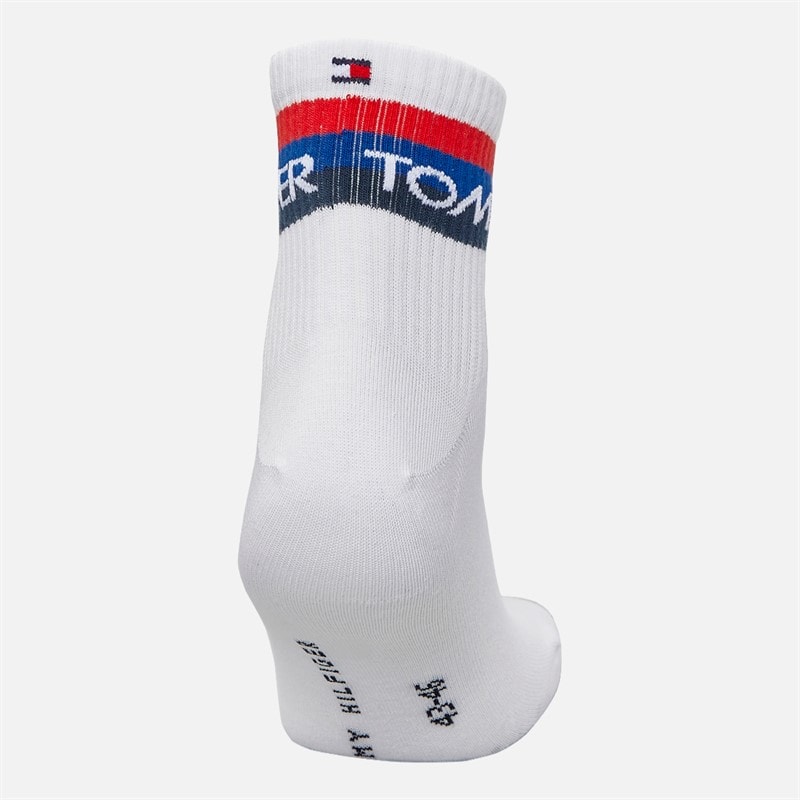Tommy Hilfiger Mens Four Pack Quarter Socks White - Image 4