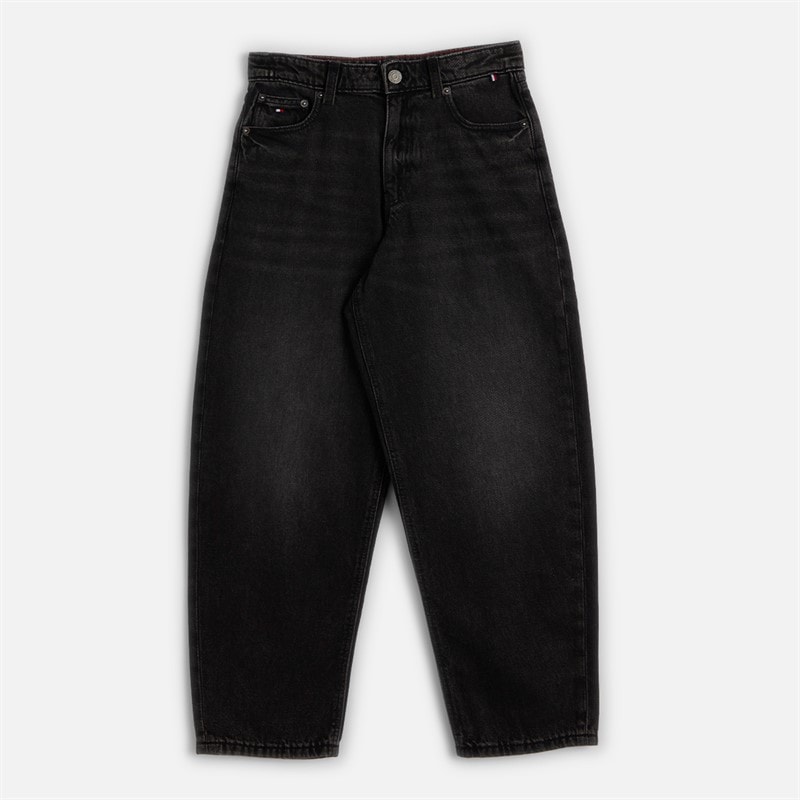 Tommy Hilfiger Boys Barrel Jeans Black