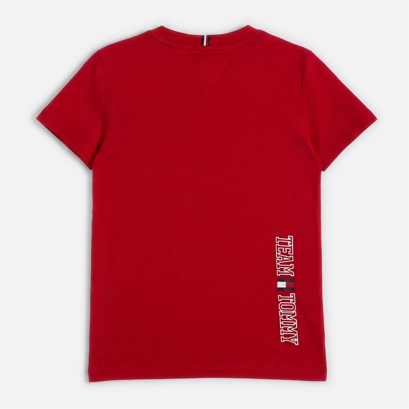 Tommy Hilfiger Boys T-Shirt Red - Image 2